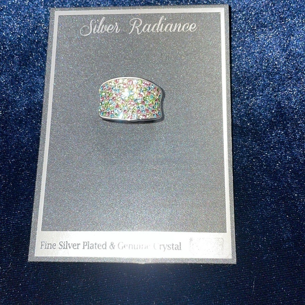 Genuine Crystal Ring size 8 by Silver Radiance Genuine Crystal Ring 🆕RARE Ring - Picture 6 of 9